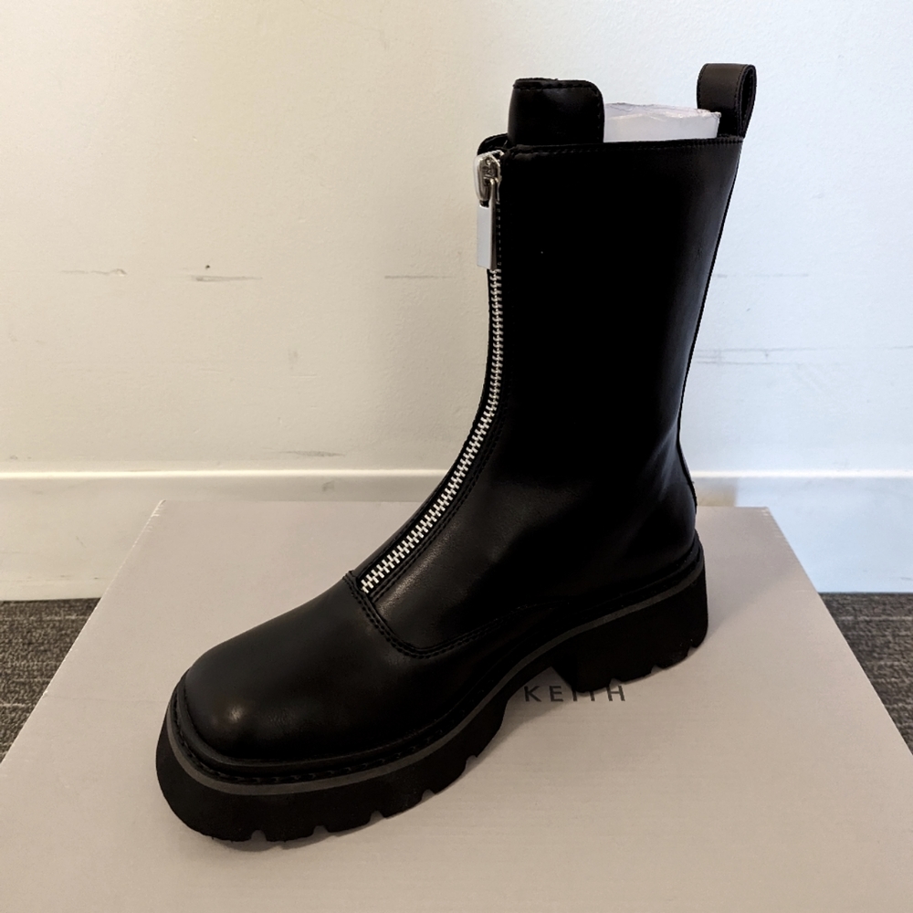 Charles & Keith, Size 8, Black, Boots